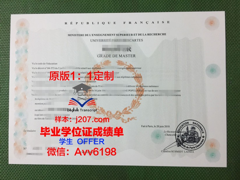 巴黎第十大学毕业证防伪(巴黎的学院)