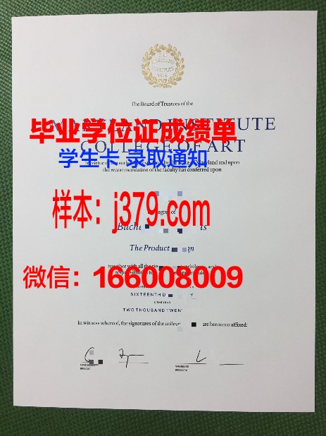 尚卡工程设计与艺术学院证书成绩单