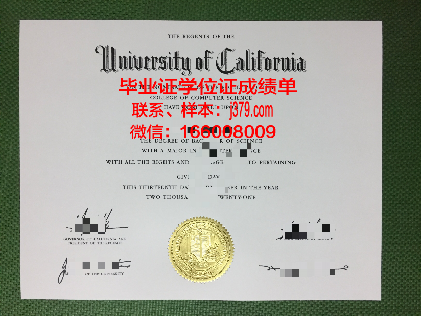 国王基督学院毕业证展示